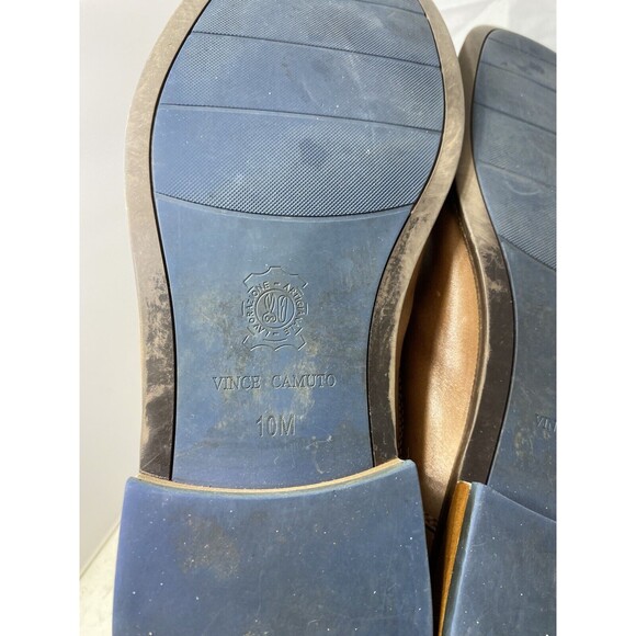 Vince Camuto Lawsen Oxfords Mens Size 10 M Brown Leather Lace Up Round Toe - Picture 5 of 9